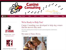 Tablet Screenshot of canineconsulting.net